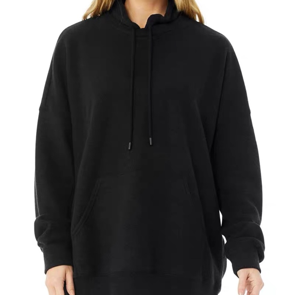 Alo Yoga Pullover Top oversized sweatshirt in Black Small